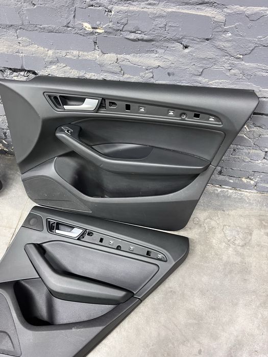 Карти дверей обшивка дверей Audi Q5 A4 B8 A4B9 чорні память без памяті