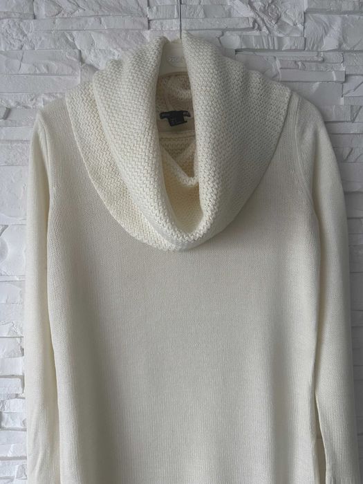 Sweter sukienka z golfem H&M Basic roz. S