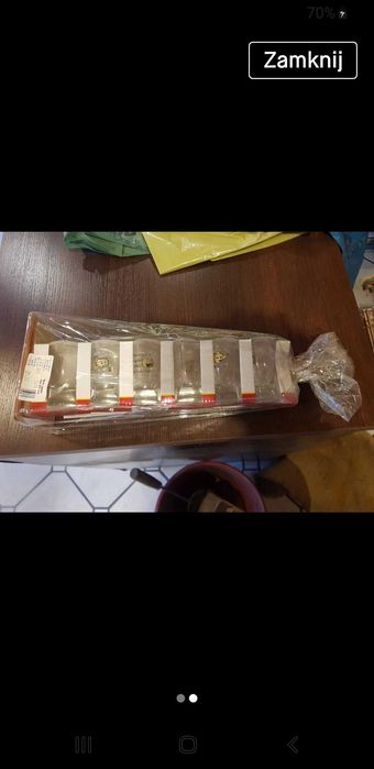 Zestaw kieliszków na 70-te urodziny