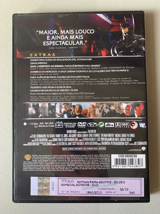 [DVD] Batman Para Sempre (Batman Forever)