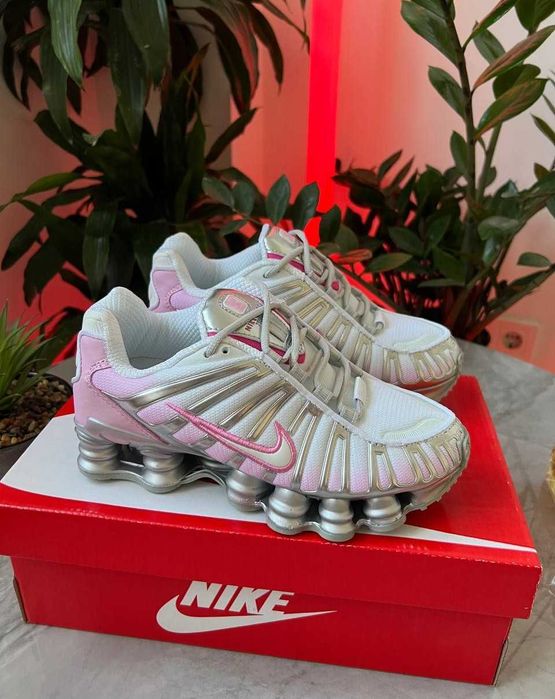 !АКЦІЯ! Nike WMNS Shox TL Pink White Silver 37 38 39 40 41