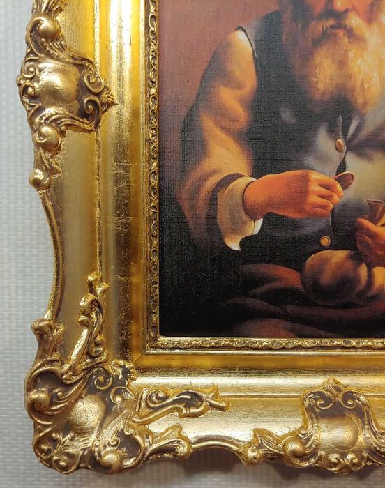 Obraz w złotej stylowej ramie. (Reprodukcja) 59x49