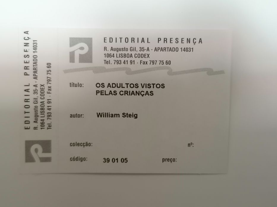 Os Adultos Vistos Pelas Crianças, de William Steig