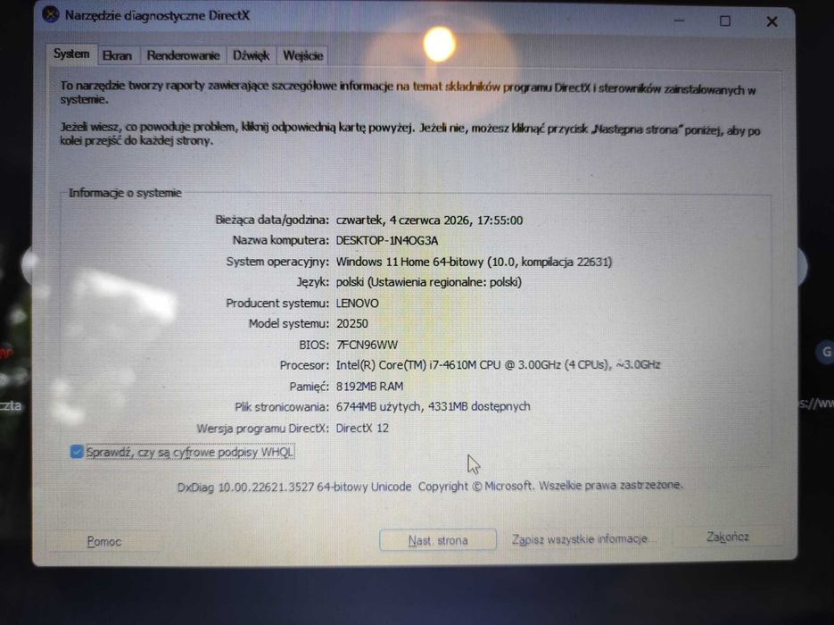 Laptop Lenovo ideapad