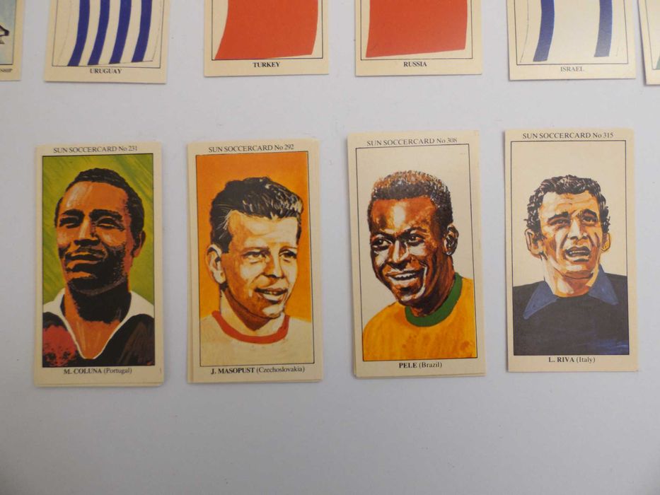 Lote de 100 Cartas The Sun Soccercards