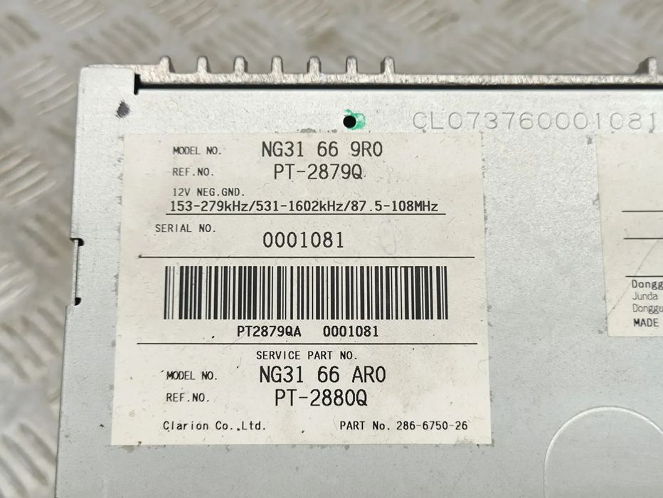 Auto Radio Original Mazda MX-5 NC Sport 2005 a 2014