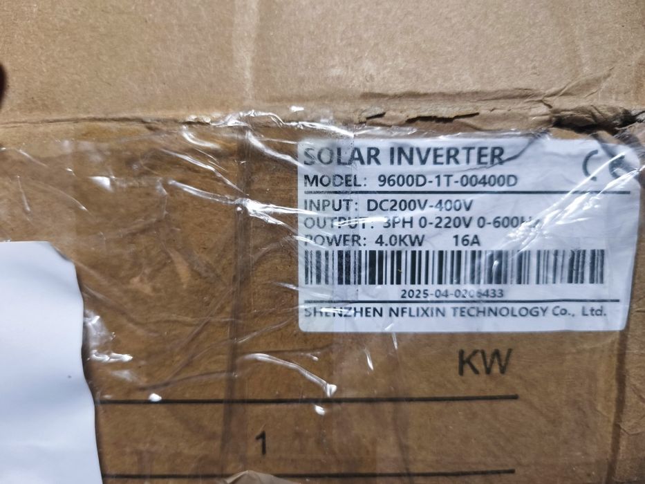 Inversor De Frequência 5cv 4.0kw Monofásico 16a