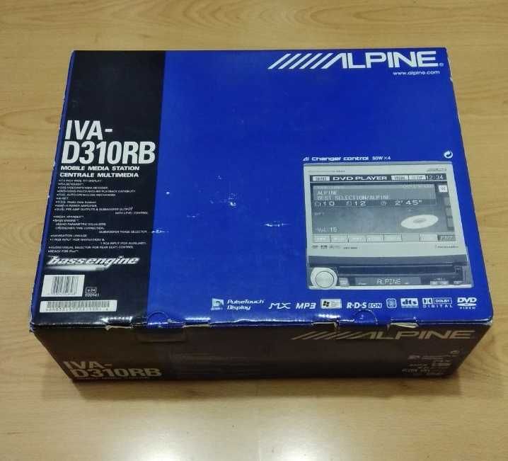 Alpine IVA-D105R IVA-D310RB Европа c RDS Новый в коробке Оригинал 1din