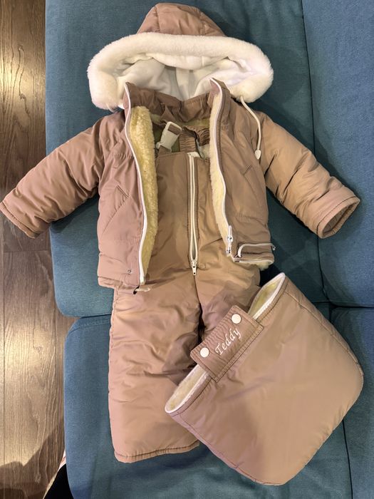 НОВИЙ Дитячий зимовий комбінезон 3 в 1, від 0 до 2 років,