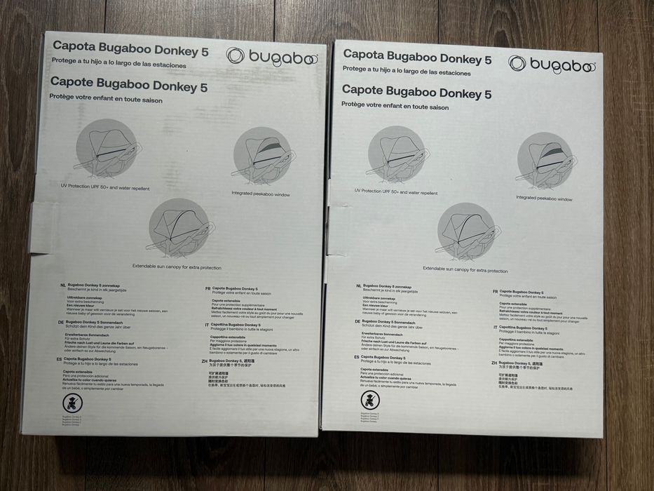 Bugaboo Donkey 5 komplet akcesoriów budki suncanopy hoood daszek komplet