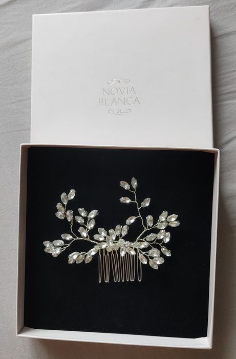 Spinka do włosów na ślub Novia Blanca