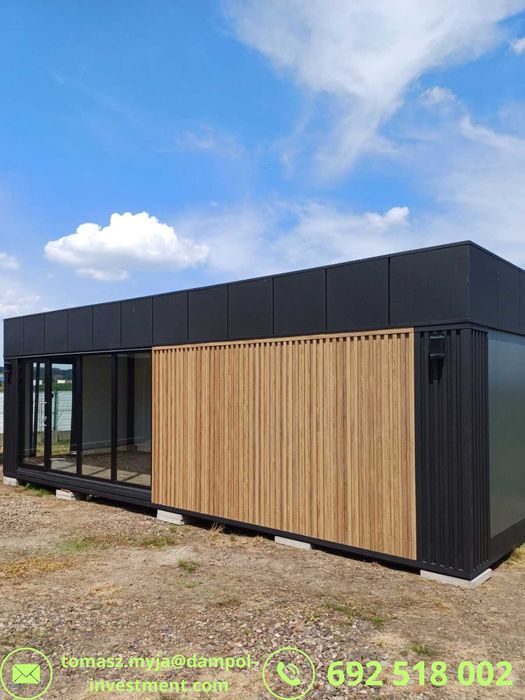 Nowy pawilon/kontener 9x3 z WC aneksem klimatyzacją – dostępny od ręki