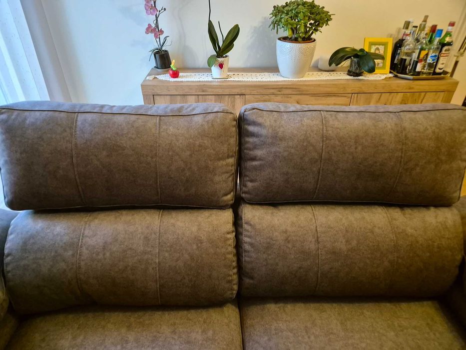 Sofá cinza escuro 2 Lugares JOM Duna 180 (Assentos Deslizantes + Anti-Nódoas), Impecável