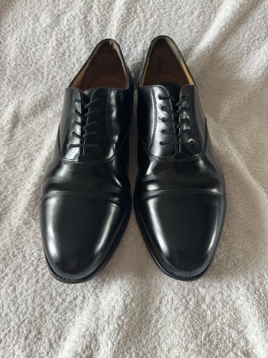 Туфли оксфорды barker 45p черные кожа