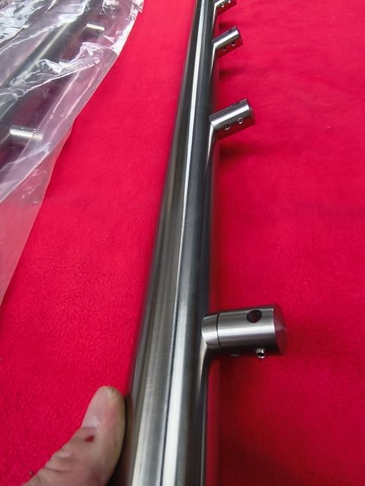 Słupki balustradowe schodowe nierdzewne NOWE 9 sztuk
