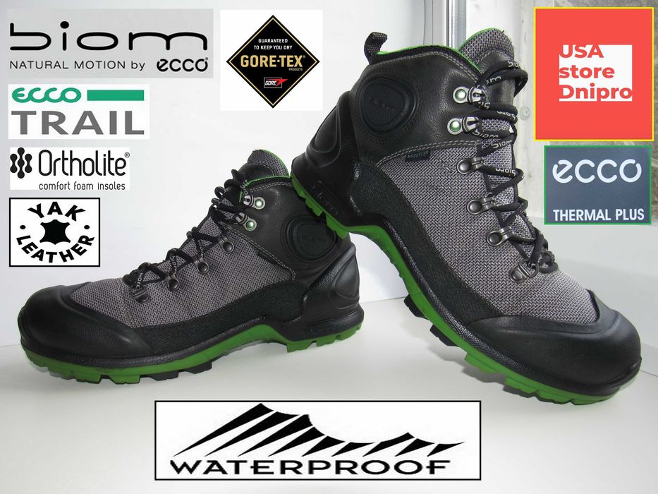 Ботинки мембранные Ecco Biom Terrain Akka Mid Lite GTX р. 42 (27,5см)