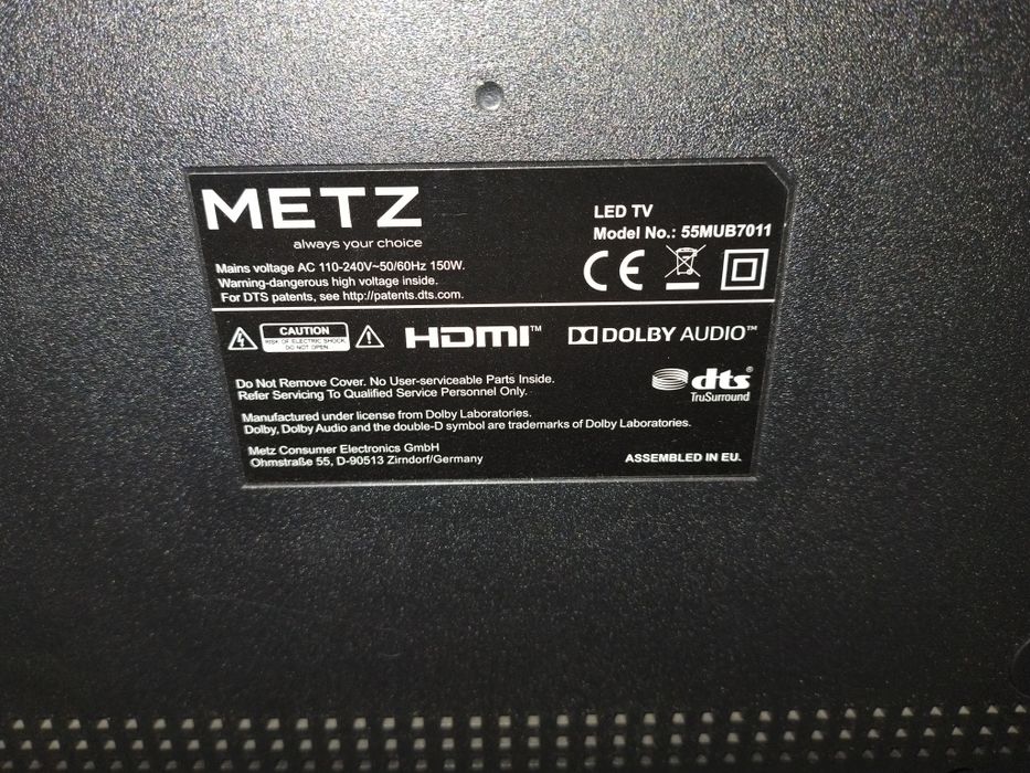Smart TV Metz 55 MUB7011