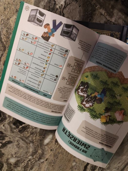 Komplet 5 książek Minecraft nowe
