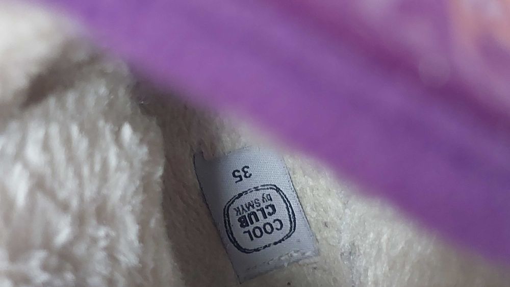 Buty zimowe dziewczęce. Rozm 35. Stan bdb.