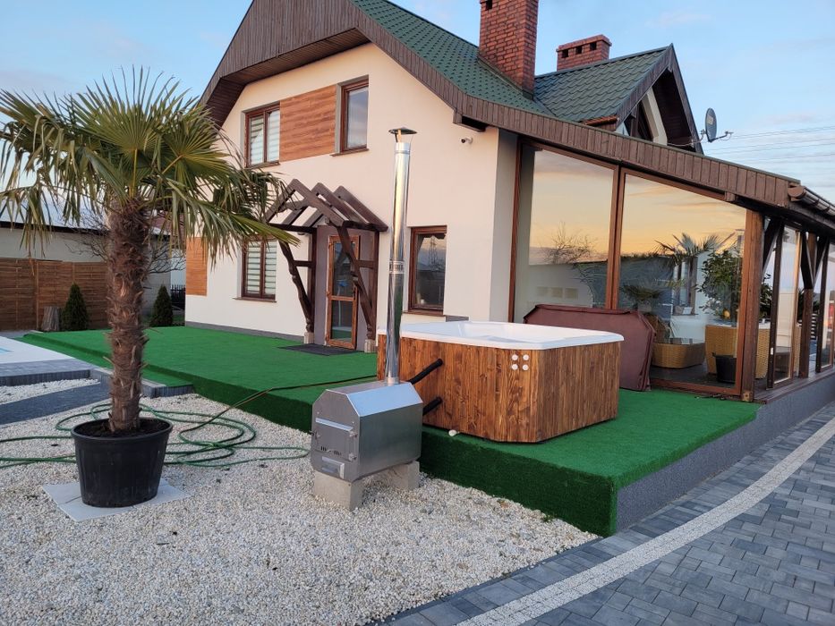 JACUZZI 5 Piec ze stali nierdzewnej na drewno Balia beczka wanna