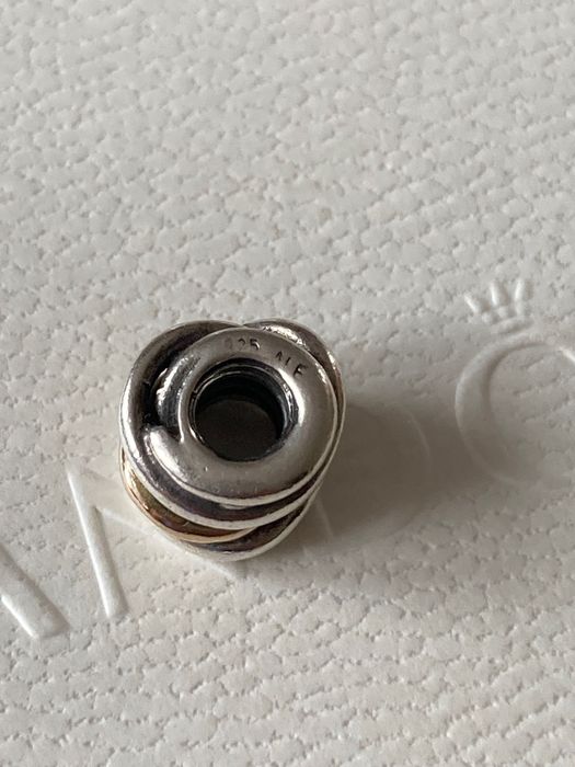 Pandora charms srebro i złoto