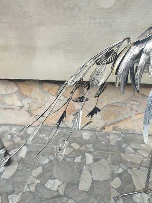 Metalowy paw,ozdoba do ogrodu,na balkon,vintage