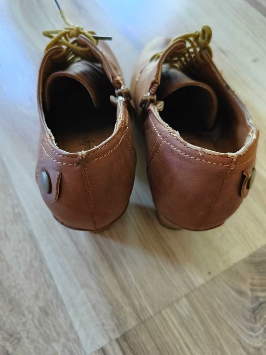 Botki na obcasie rozmiar 38 brązowe