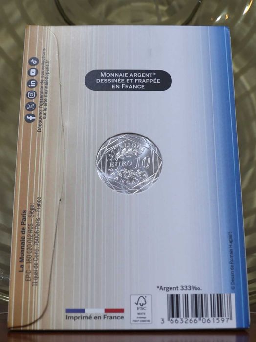 França Moeda 10 € Prata - 2026 - 50º Aniversário – Primeiro Voo Comercial do Concorde