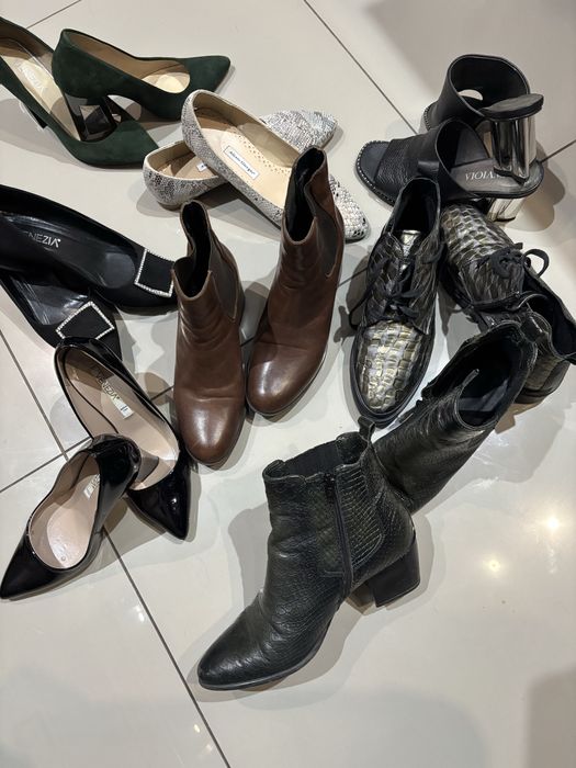 Buty urzuwane skórzane