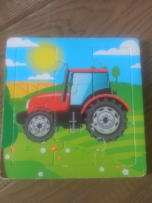 Układanka drewniana traktor puzzle