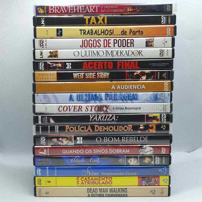 DVD 11/4 - Lote de 18 DVD's Filmes Diversos Ref. VI