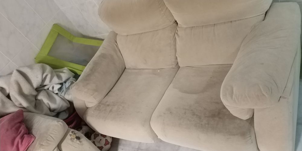 Sofá de três lugares com cama e sofá de dois lugares DOU O