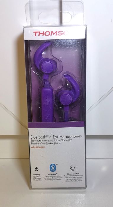 2 pary nowych słuchawek Thomson Bluetooth In-ear