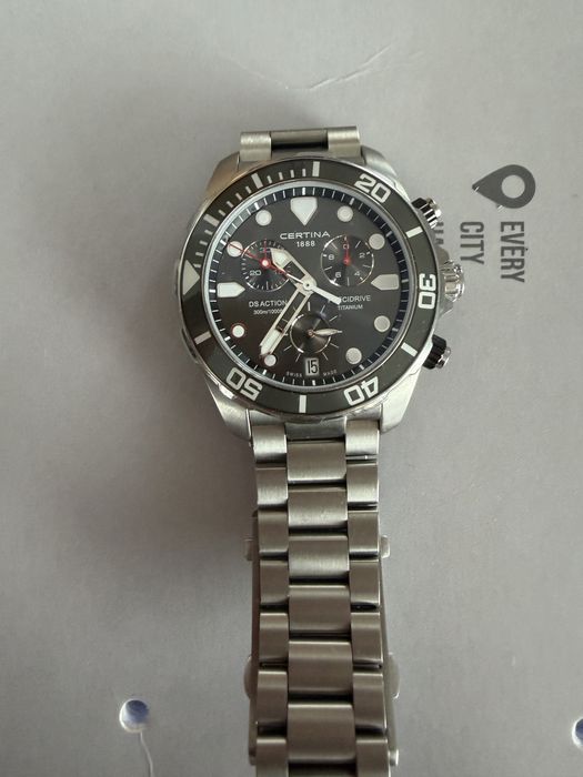 Certina DS Action Precidrive Chronograph Titanium na gwarancji.