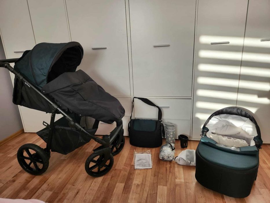 Wózek spacerowy gondola Milu Kids fotelik Gratis y LED tani