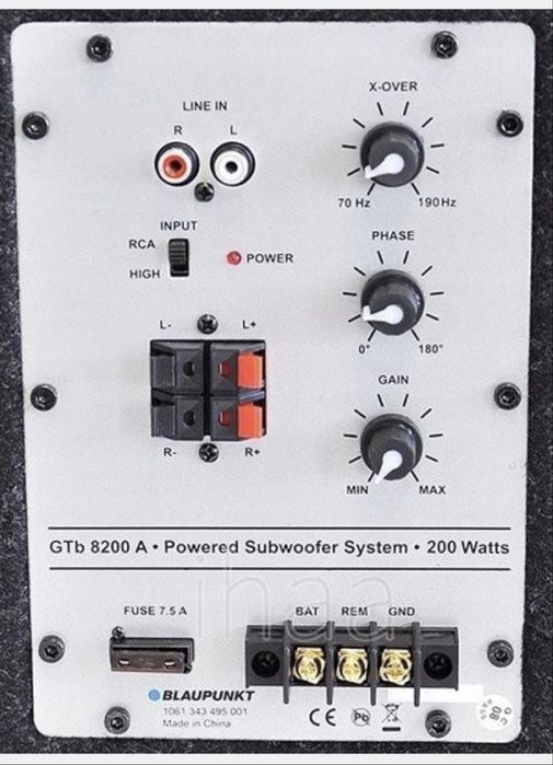 Subwofer aktywny  samochodowy Blaupunkt