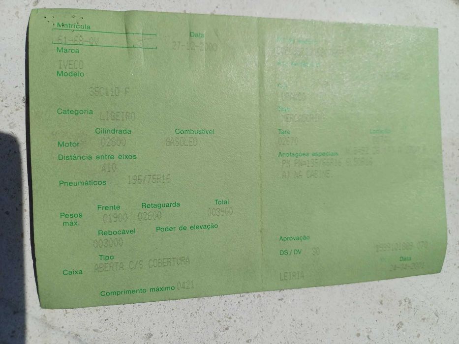 Carrinha de Caixa Aberta Ideal para Construção/Transporte de Materiais