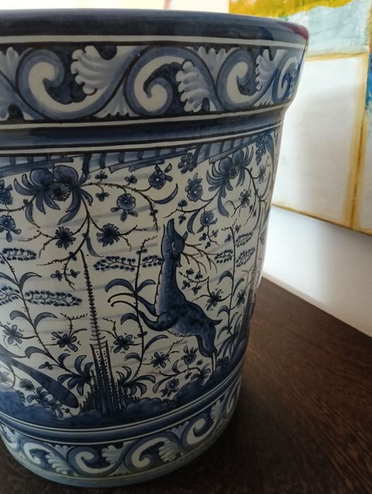 Vaso antigo pintado á mão, loiça de estrela de Conímbriga secXVII