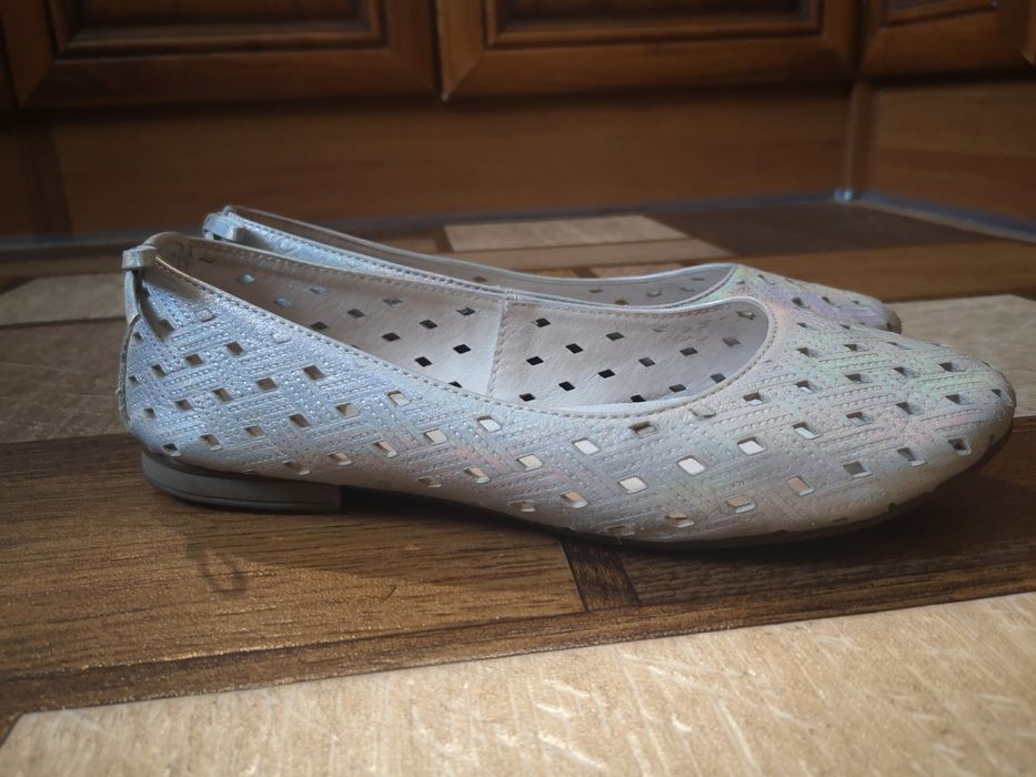 Шкіряні туфлі, балетки, 37 розмір