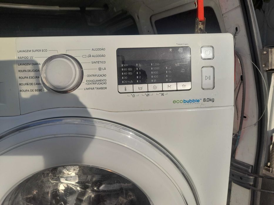 maquina de lavar roupa Sansung tamgor a estriar 8 quilos 1200 rpm