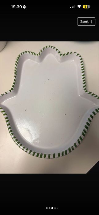 Zestaw do MEZZE, talerz ręką Fatimy 6 oddzielnych miseczek