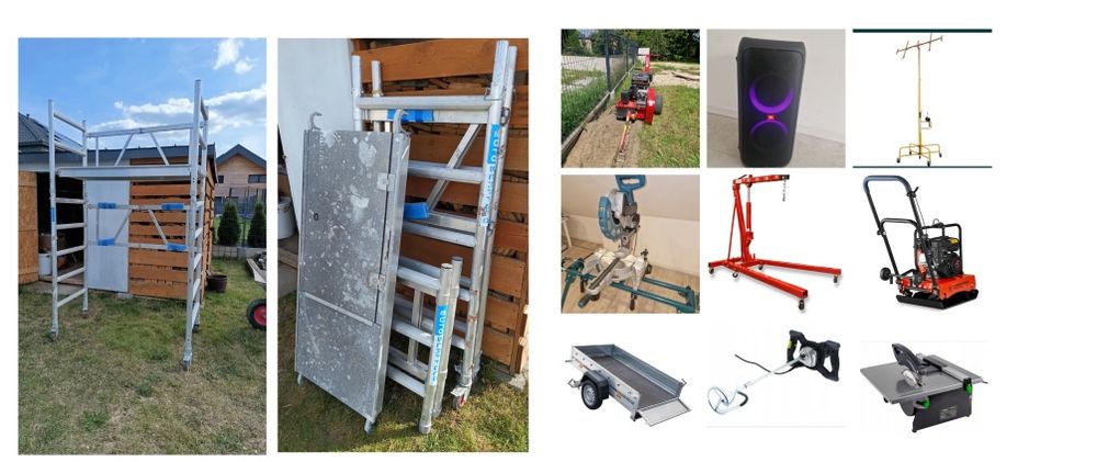 Rusztowanie Aluminiowe łamane wynajem