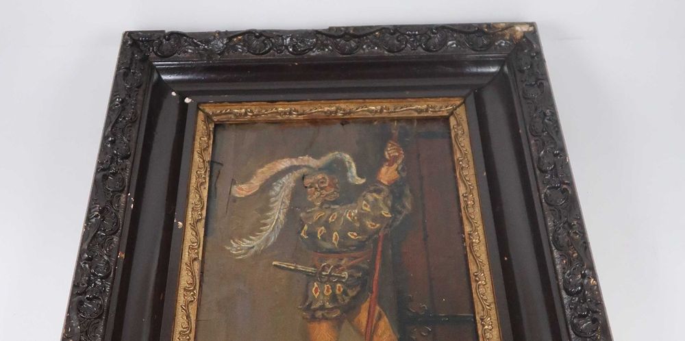 Óleo sobre painel de madeira Séc. XIX
