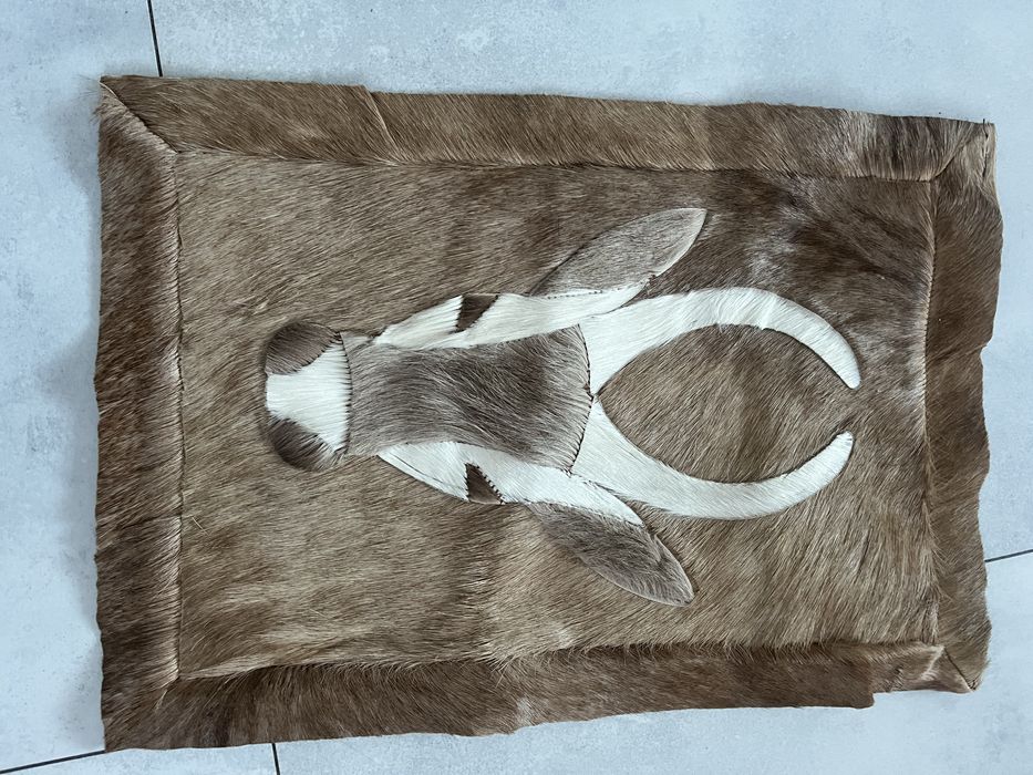 Mini dywan, futro zwierzęce naturalne