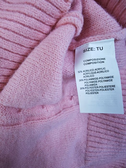 Nowy sweter zapinany  jasny róż new collection roz 3xl-4xl