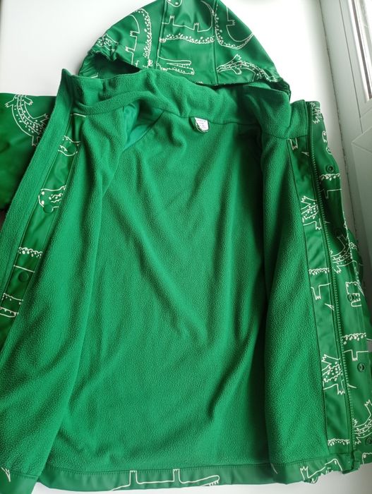 Куртка ветровка на флисе  р.128-134