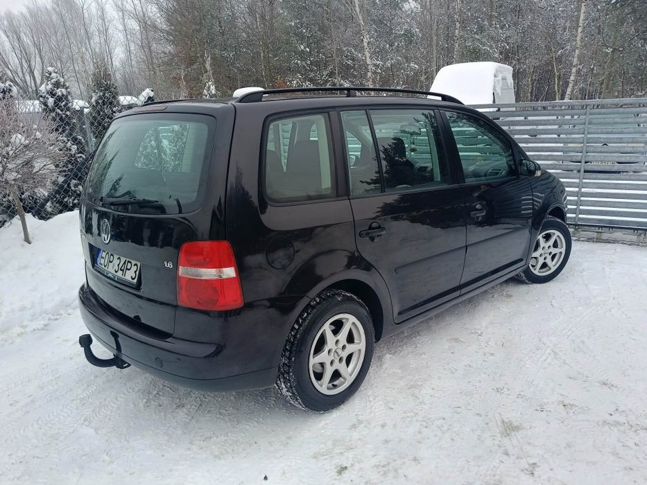 VW touran#1.6benzyna#2003rok#7 osobowy#klima#alusy#