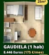 Bungalow de madeira T1 25m5