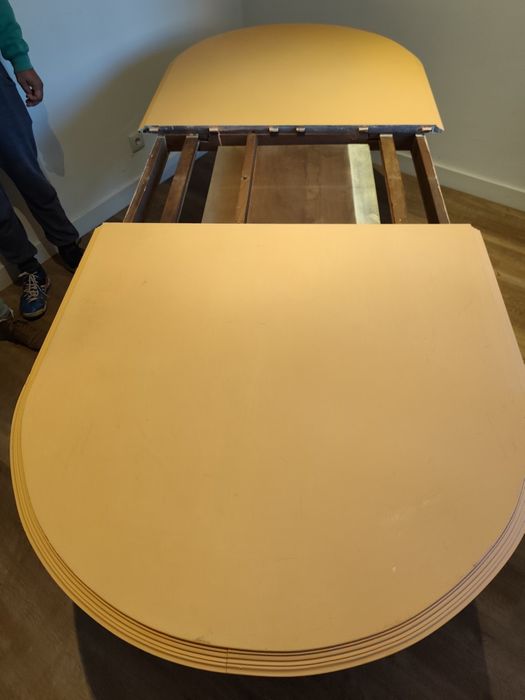 Mesa madeira maciça extensível