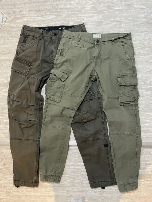 Jogerry spodnie bojówki khaki 36 S 38 M g star raw